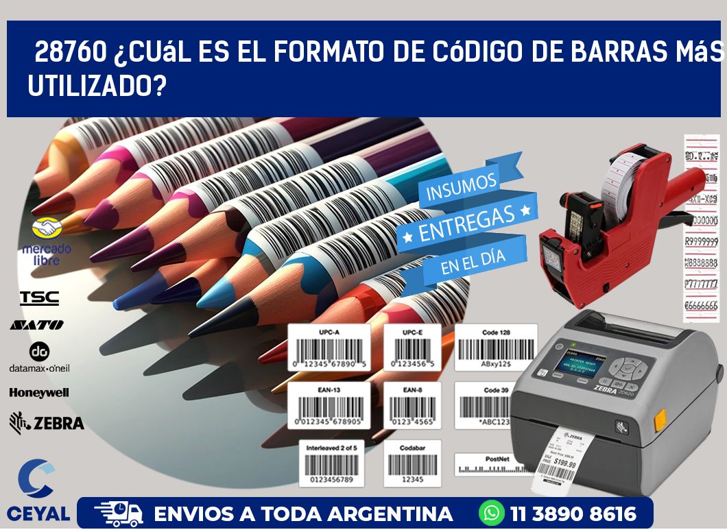 28760 ¿Cuál es el formato de código de barras más utilizado?