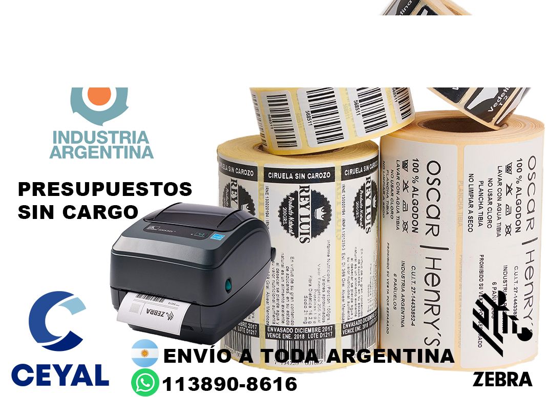 38445 etiquetas autoadhesivas resistentes a humedad y grasa