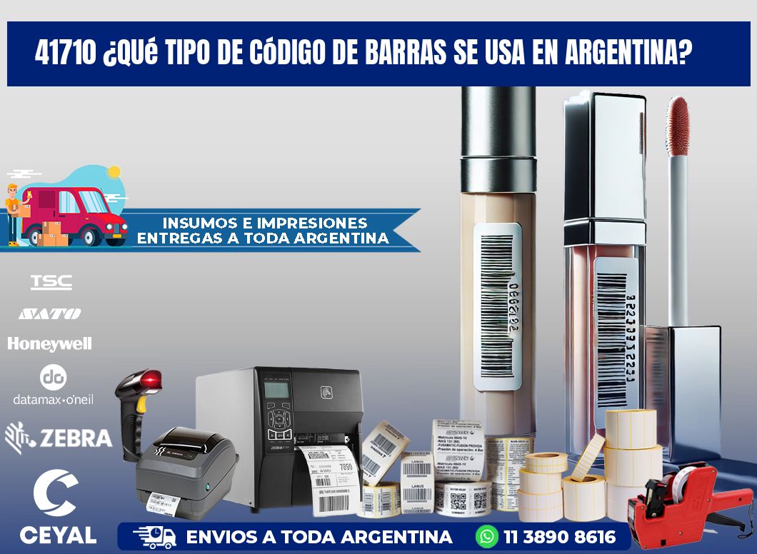 41710 ¿Qué tipo de código de barras se usa en Argentina?