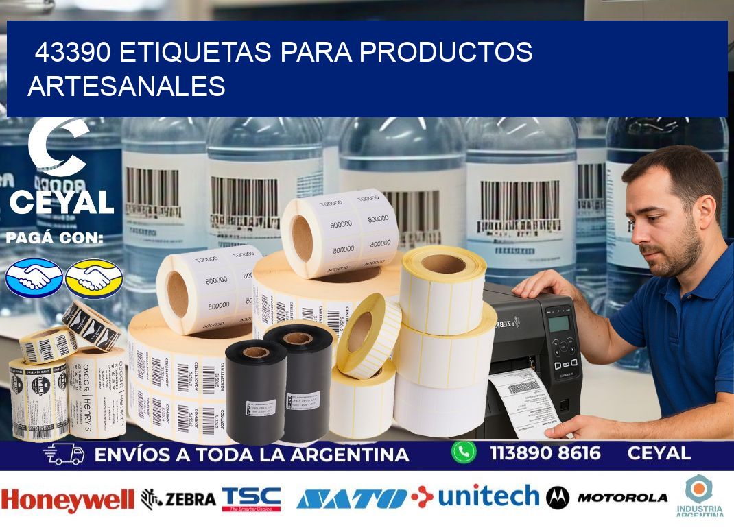 43390 Etiquetas para productos artesanales