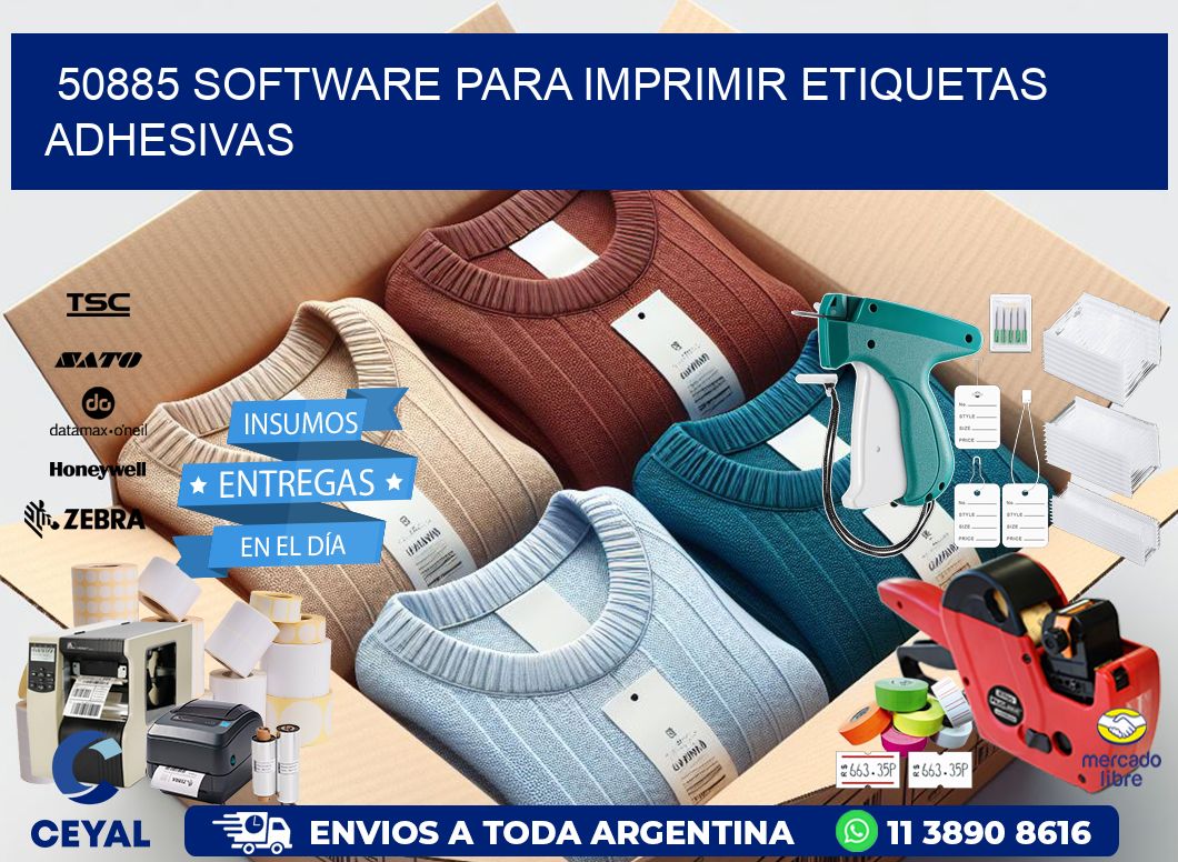 50885 software para imprimir etiquetas adhesivas