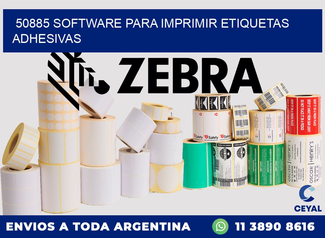 50885 software para imprimir etiquetas adhesivas