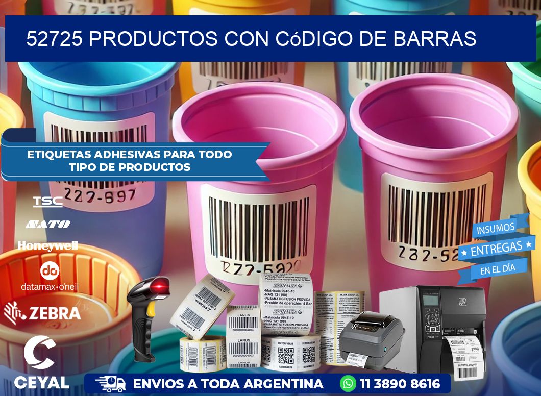 52725 Productos con código de barras