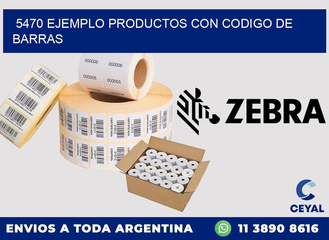5470 ejemplo productos con codigo de barras