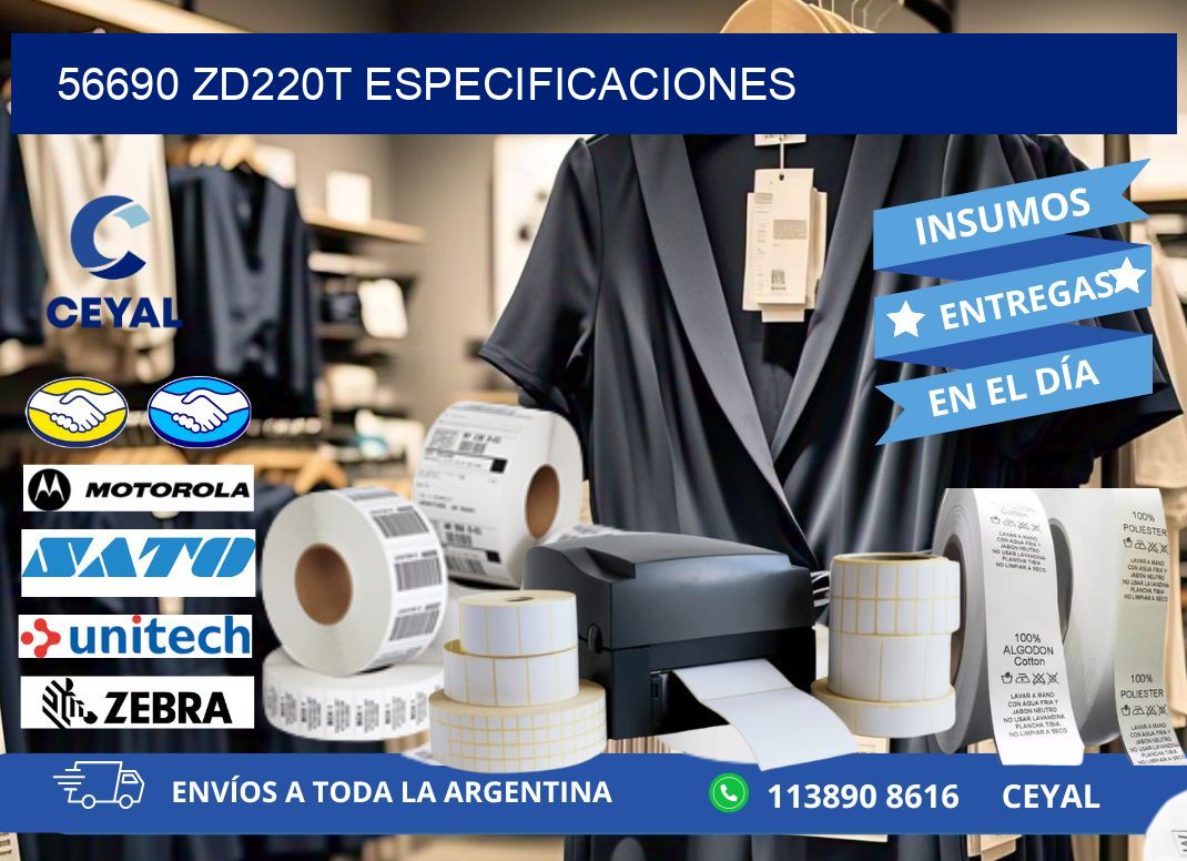 56690 ZD220t especificaciones