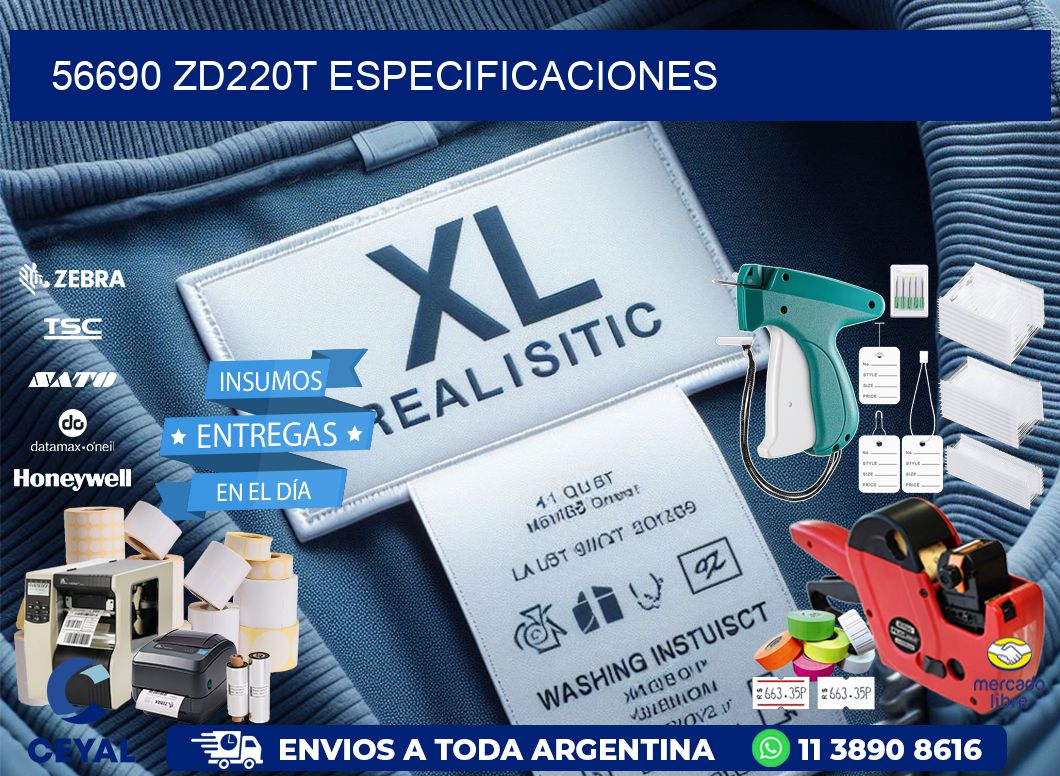 56690 ZD220t especificaciones