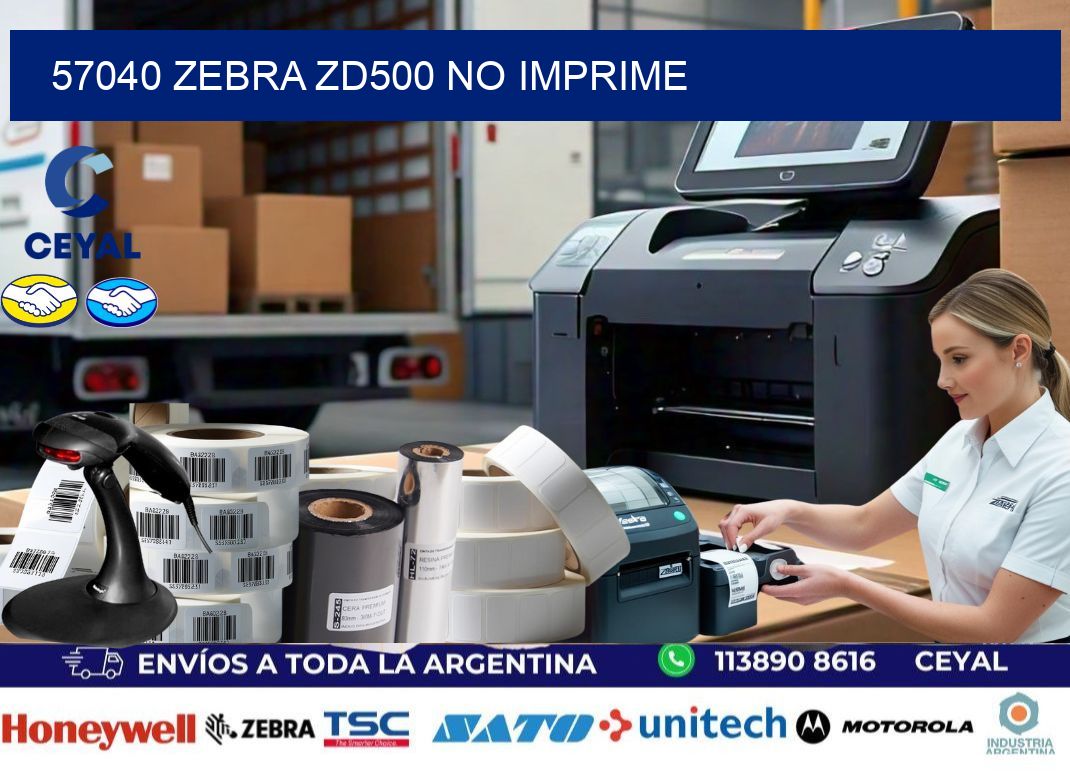 57040 Zebra ZD500 no imprime