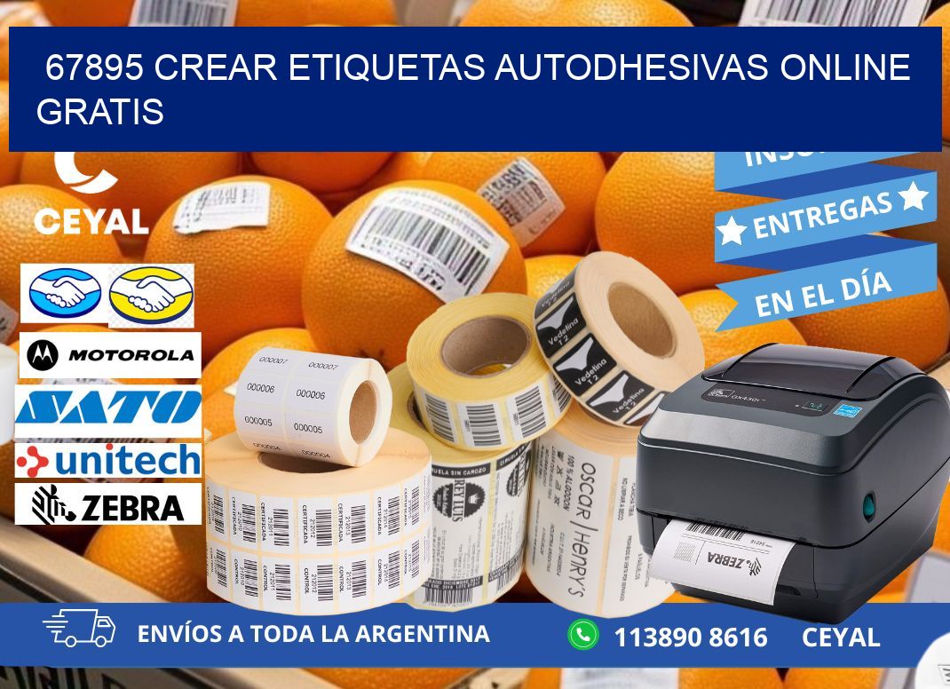 67895 Crear etiquetas autodhesivas online gratis