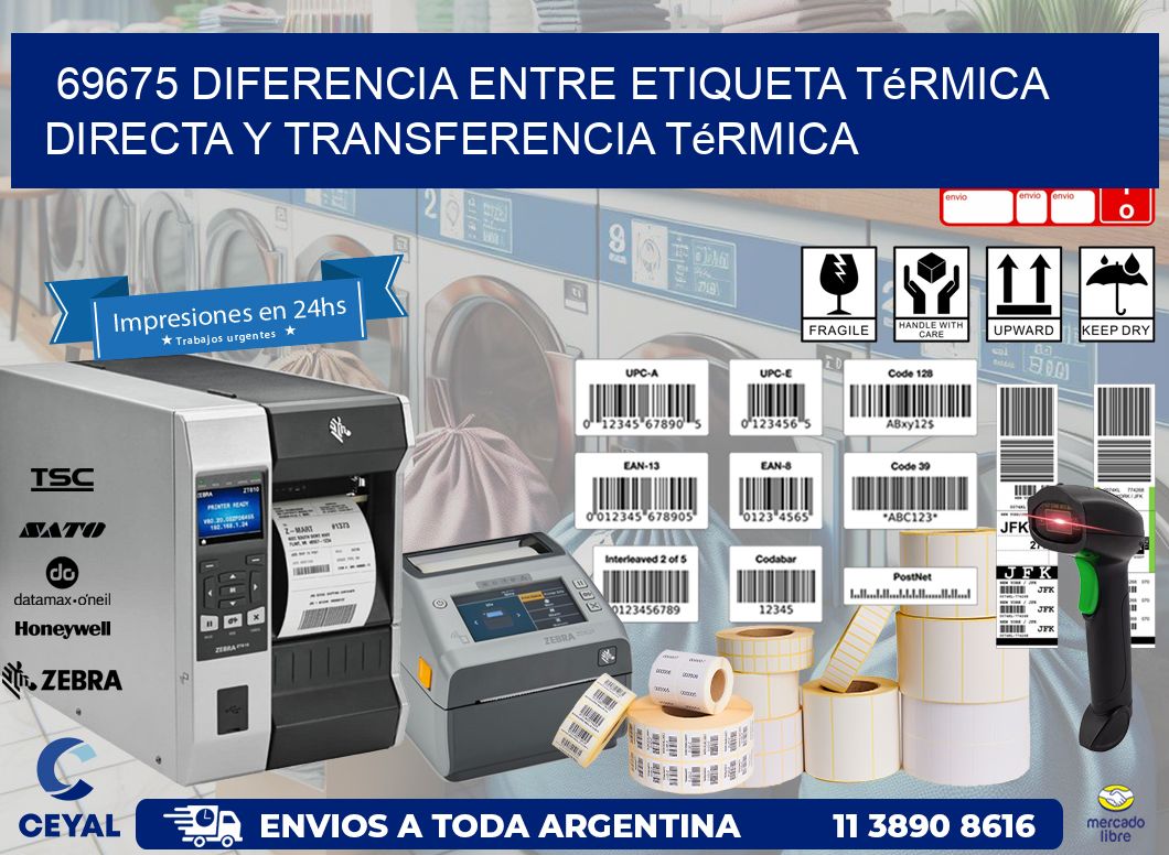 69675 diferencia entre etiqueta térmica directa y transferencia térmica