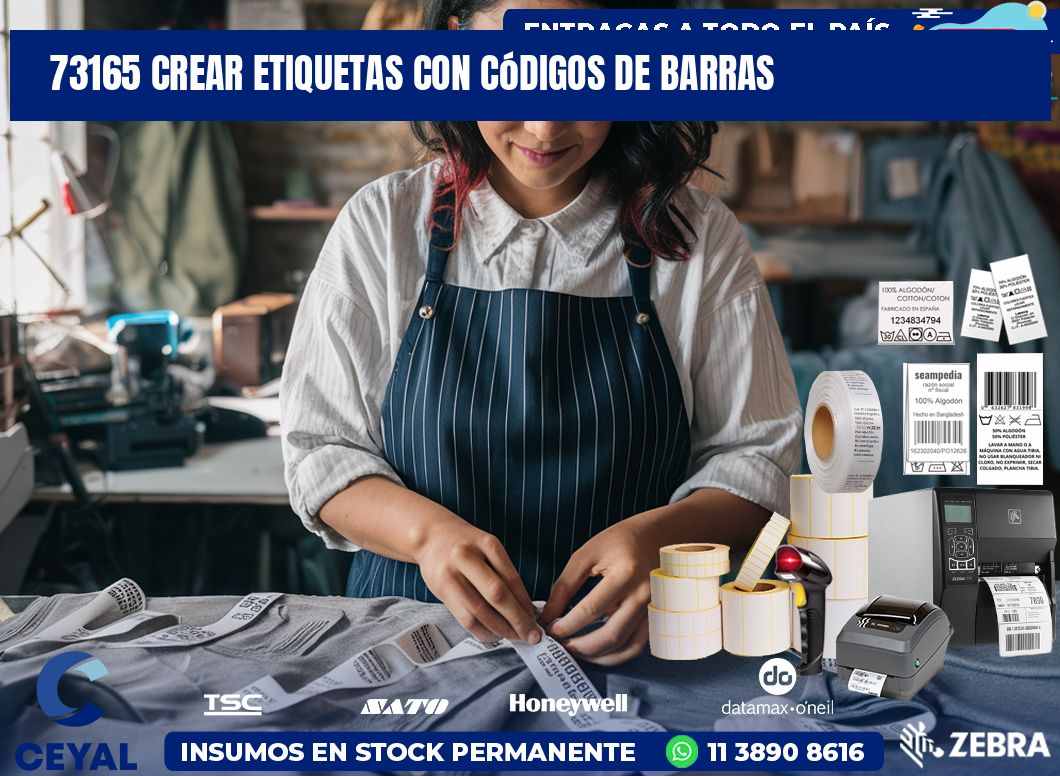 73165 Crear etiquetas con códigos de barras