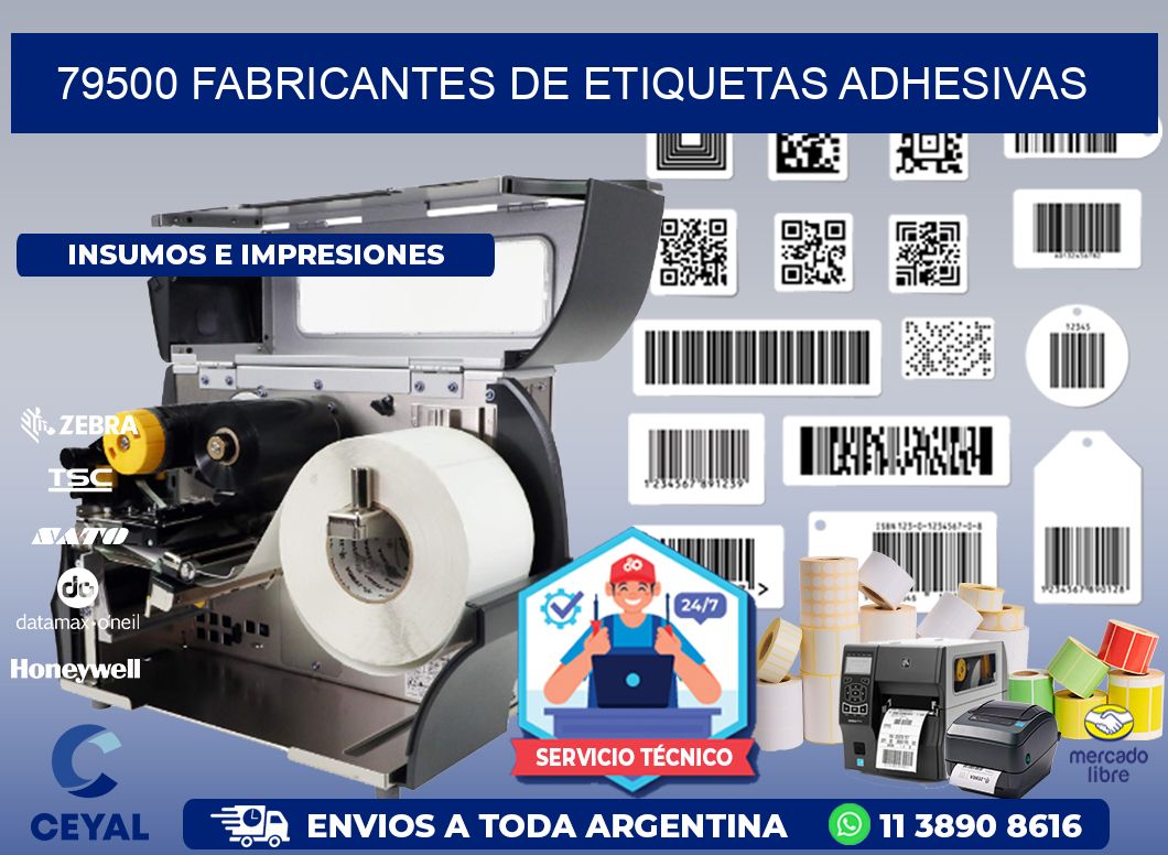 79500 Fabricantes de etiquetas adhesivas