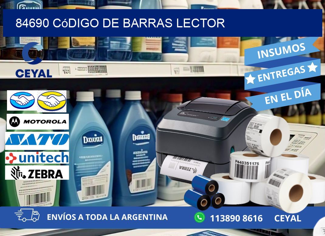 84690 Código de barras lector
