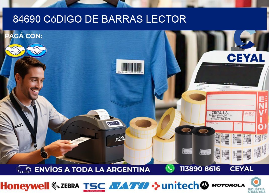 84690 Código de barras lector