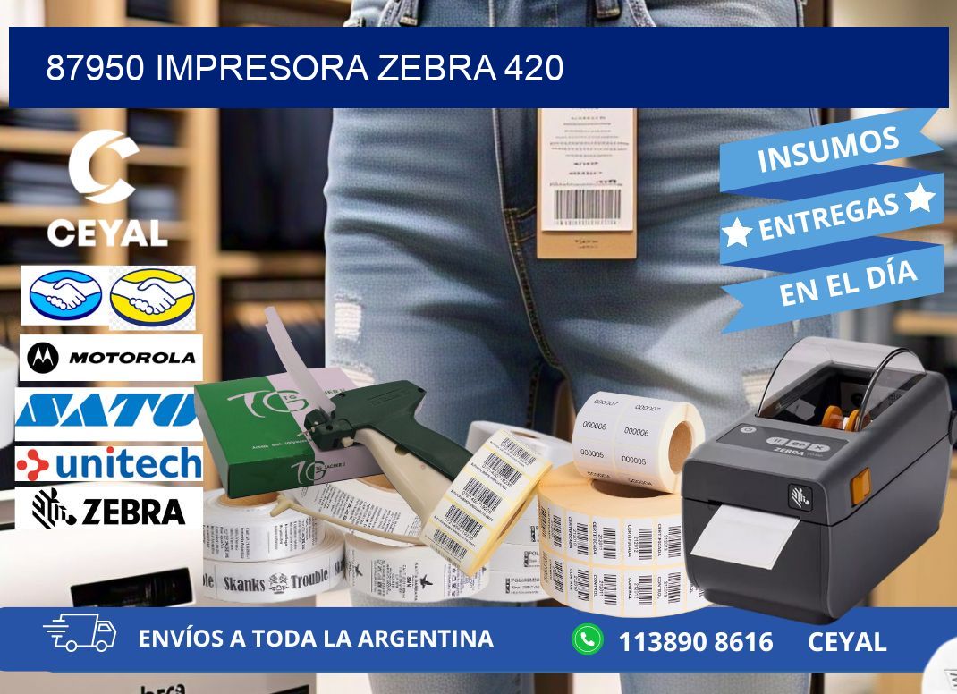 87950 impresora zebra 420