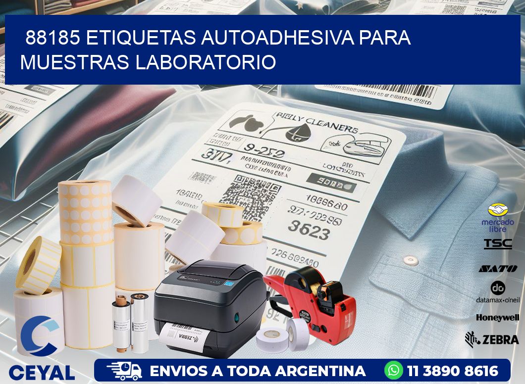 88185 etiquetas autoadhesiva para muestras laboratorio