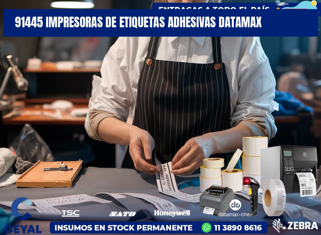 91445 impresoras de etiquetas adhesivas datamax
