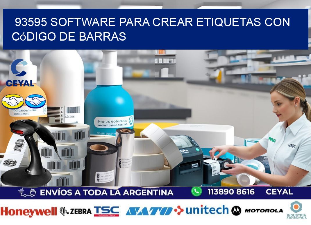 93595 Software para crear etiquetas con código de barras