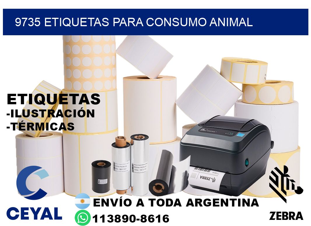 9735 Etiquetas para consumo animal