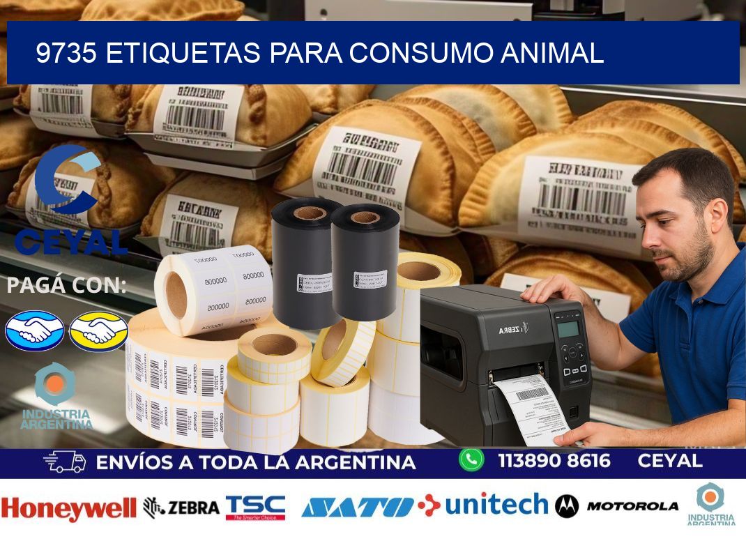 9735 Etiquetas para consumo animal