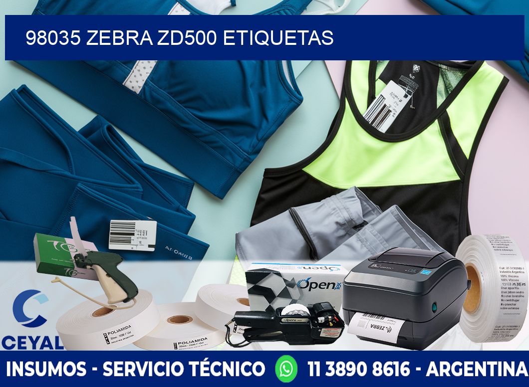 98035 Zebra ZD500 etiquetas