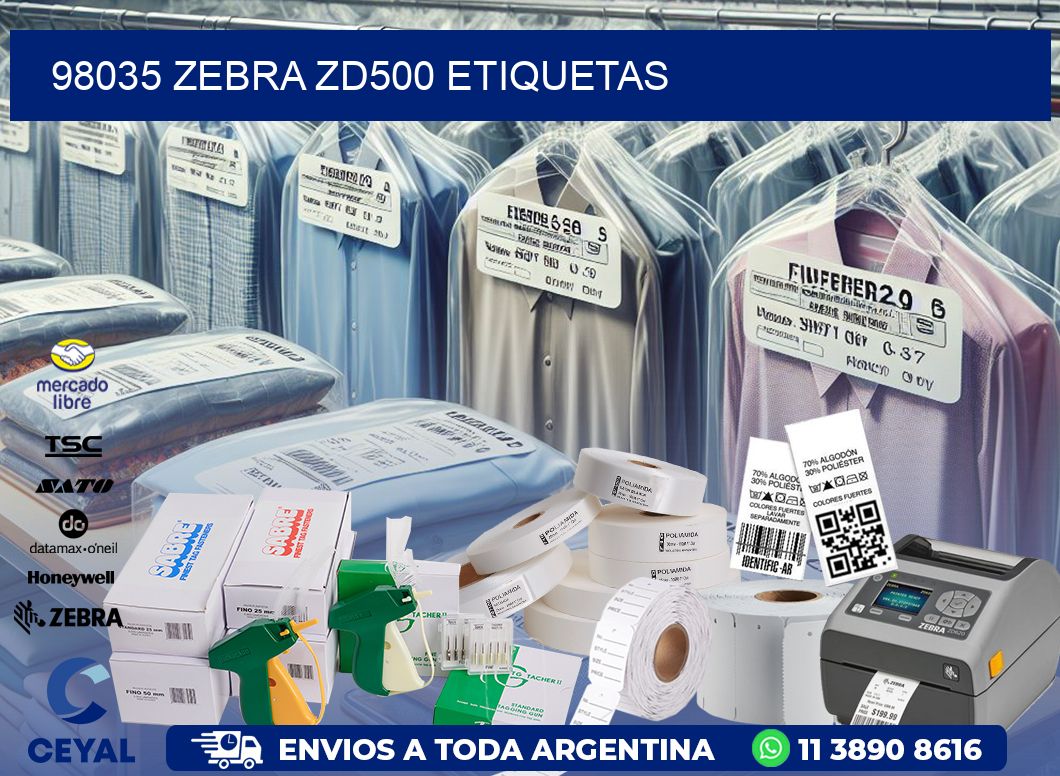 98035 Zebra ZD500 etiquetas