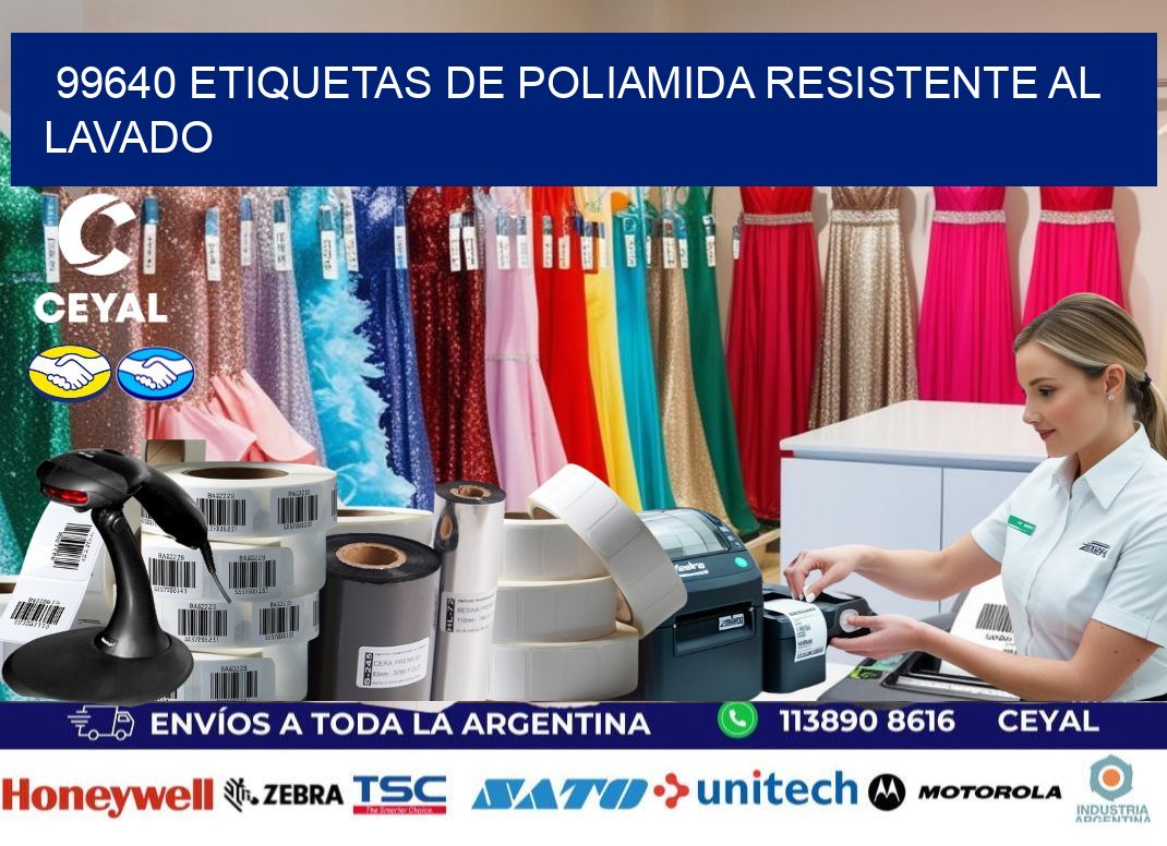 99640 Etiquetas de poliamida resistente al lavado