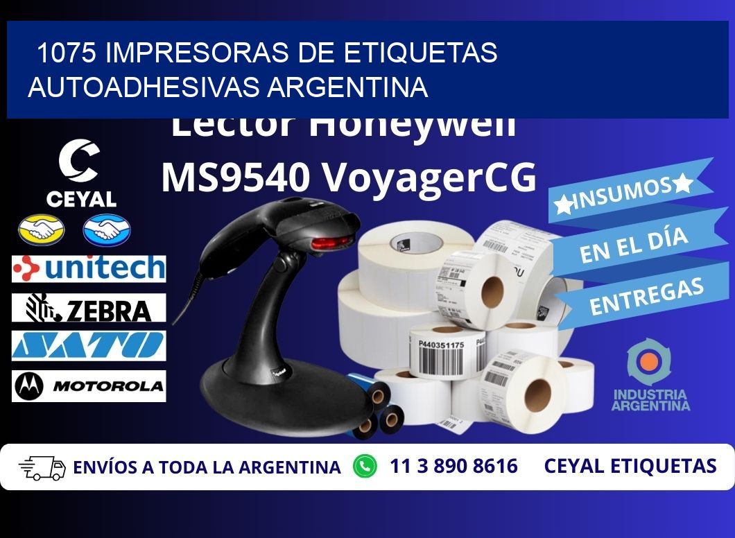 1075 Impresoras de etiquetas autoadhesivas argentina