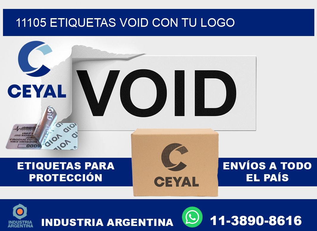 11105 etiquetas void con tu logo