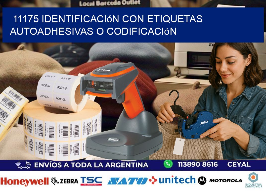 11175 identificación con etiquetas autoadhesivas o codificación