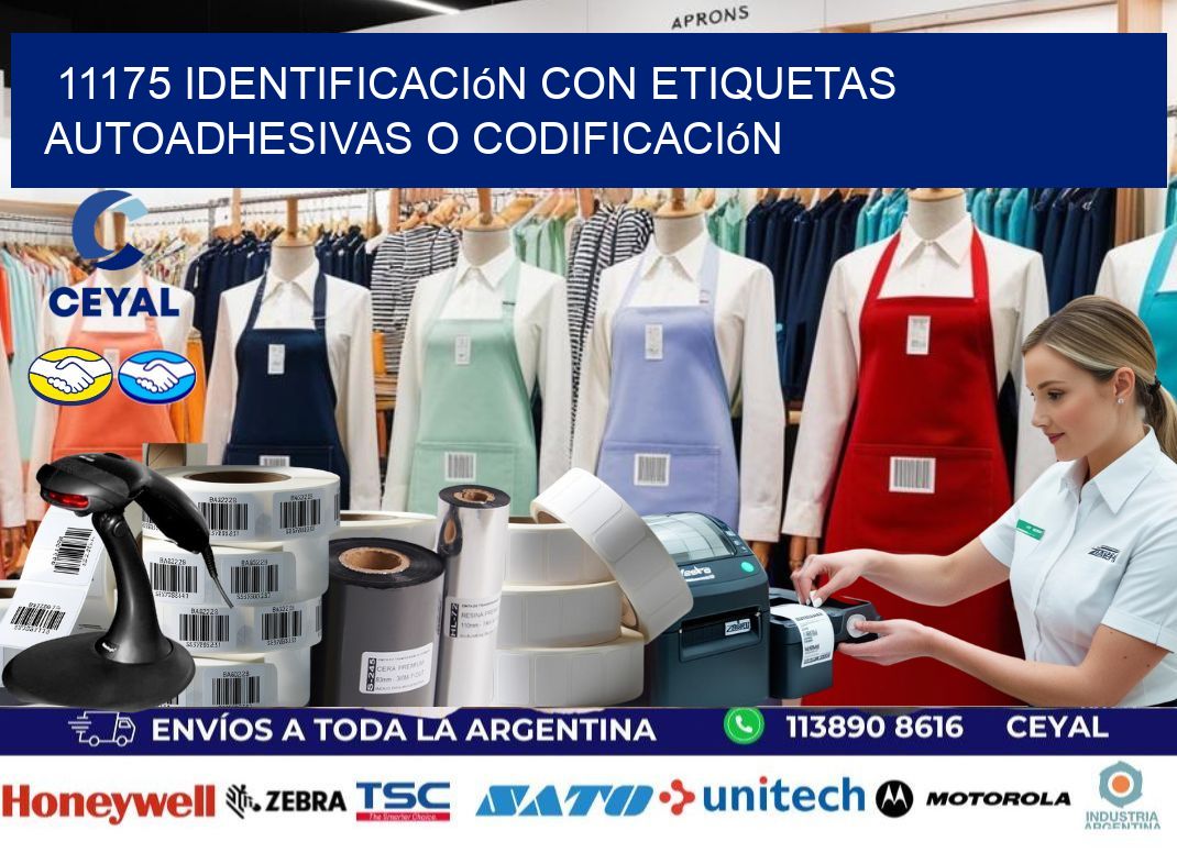 11175 identificación con etiquetas autoadhesivas o codificación