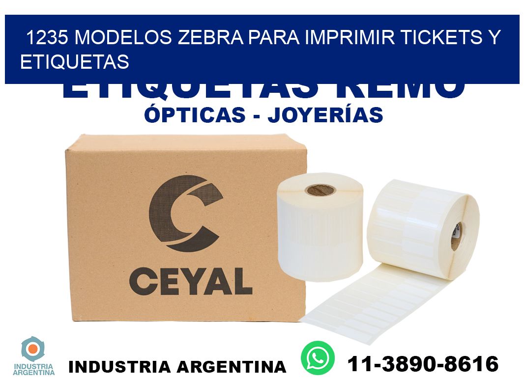 1235 modelos zebra para imprimir tickets y etiquetas