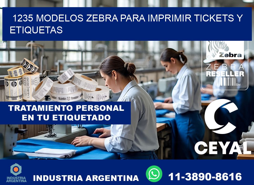 1235 modelos zebra para imprimir tickets y etiquetas
