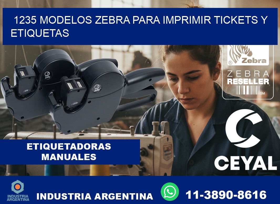 1235 modelos zebra para imprimir tickets y etiquetas