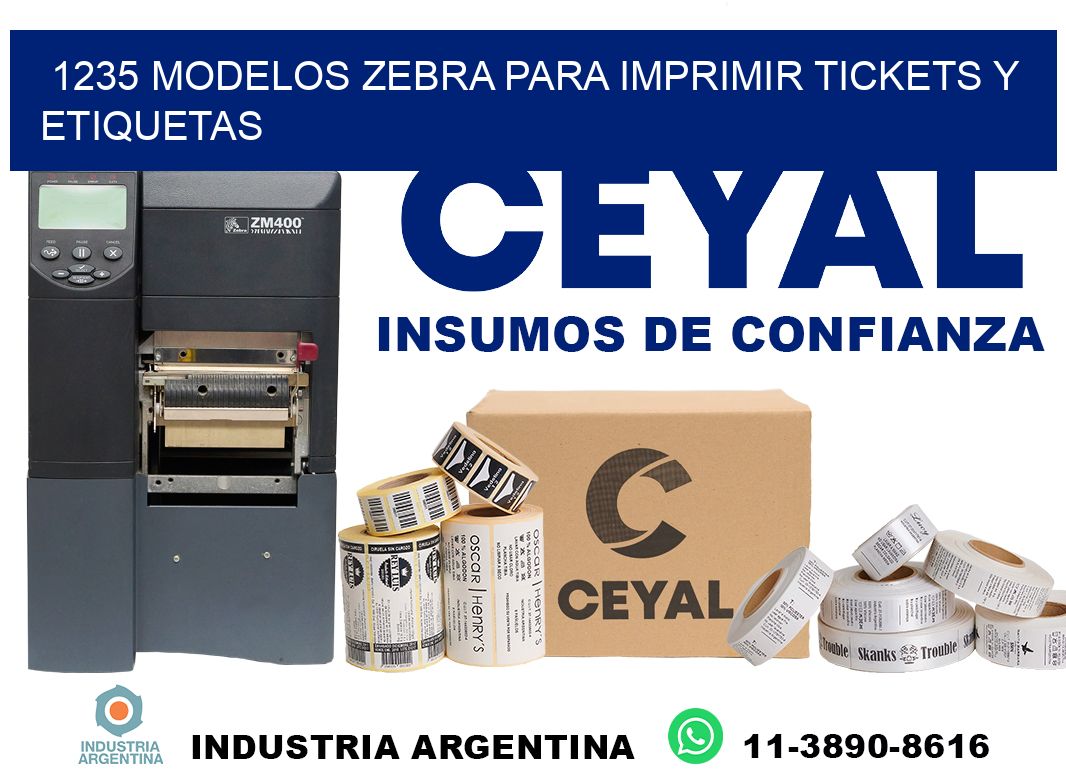 1235 modelos zebra para imprimir tickets y etiquetas