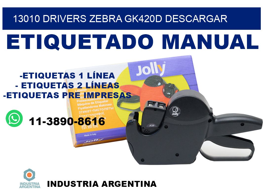 13010 drivers zebra gk420d descargar