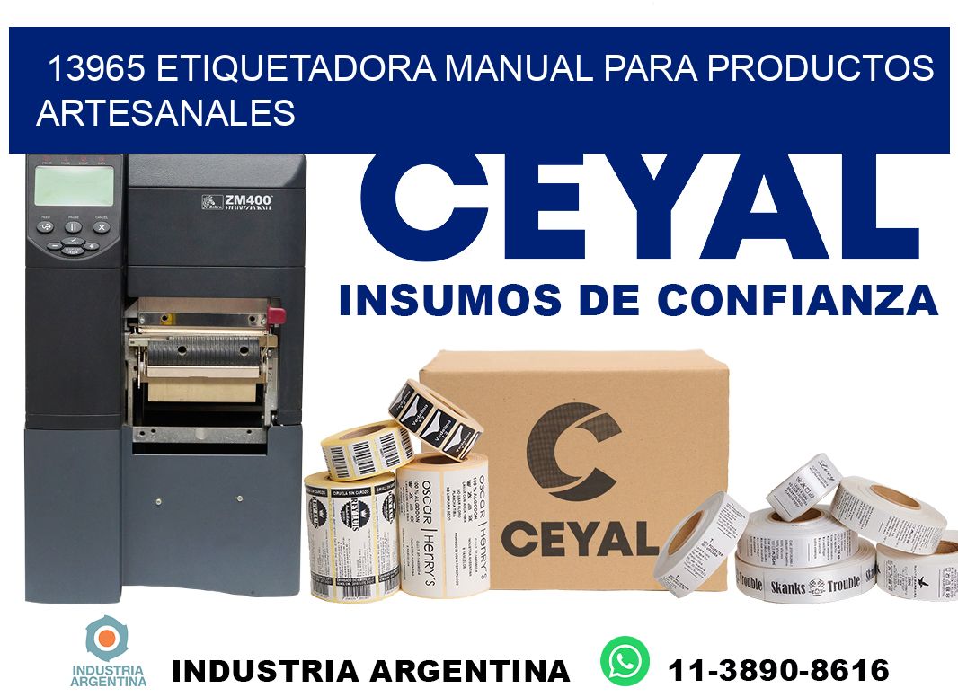 13965 etiquetadora manual para productos artesanales