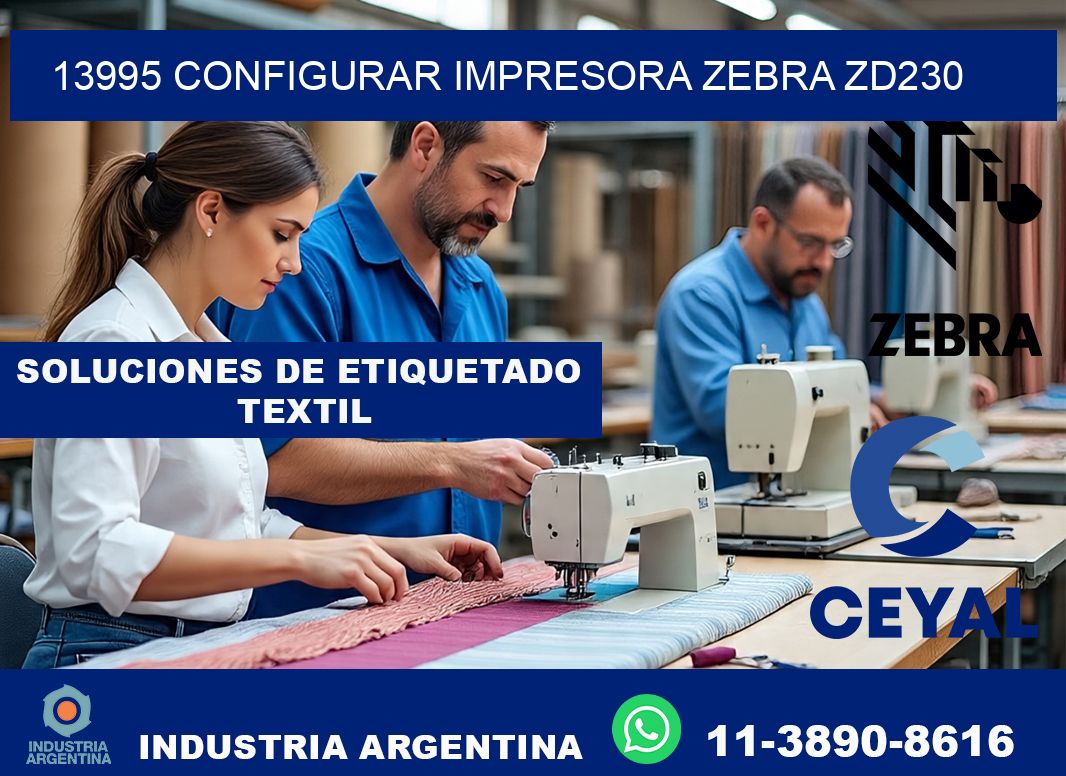 13995 configurar impresora zebra zd230