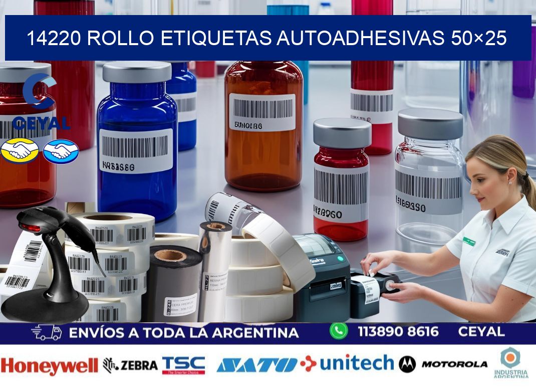 14220 Rollo Etiquetas autoadhesivas 50×25