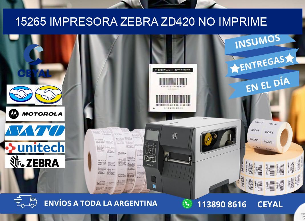 15265 Impresora Zebra ZD420 no imprime