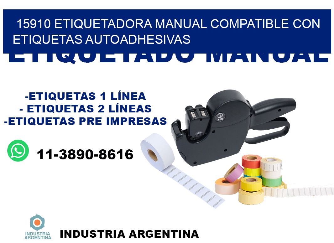 15910 etiquetadora manual compatible con etiquetas autoadhesivas