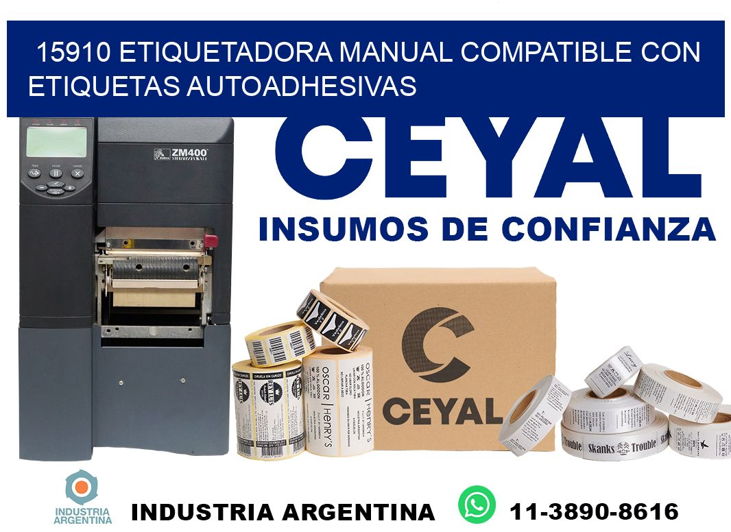 15910 etiquetadora manual compatible con etiquetas autoadhesivas