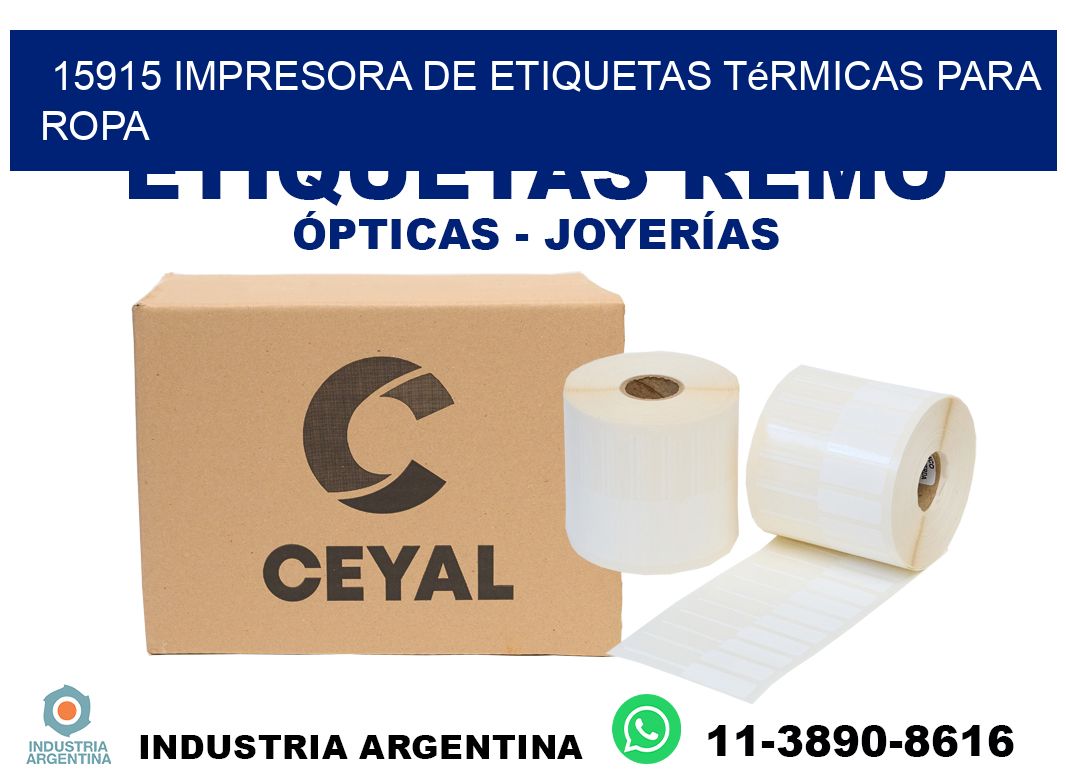 15915 impresora de etiquetas térmicas para ropa