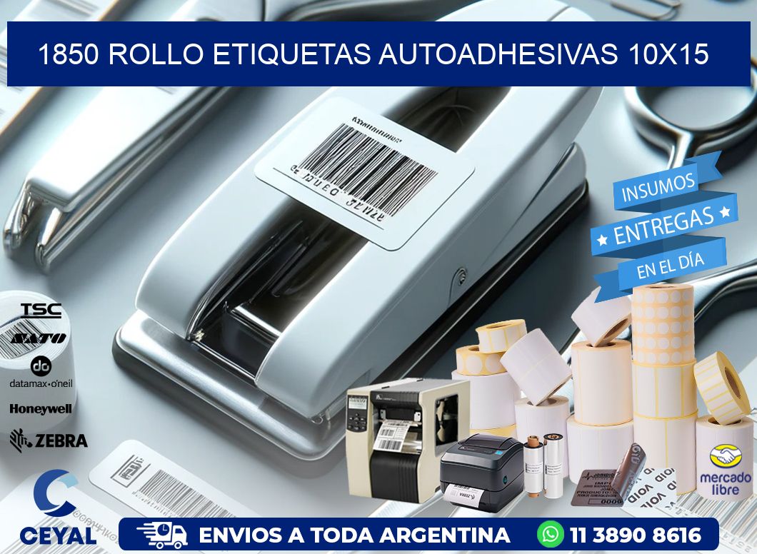 1850 Rollo Etiquetas autoadhesivas 10x15