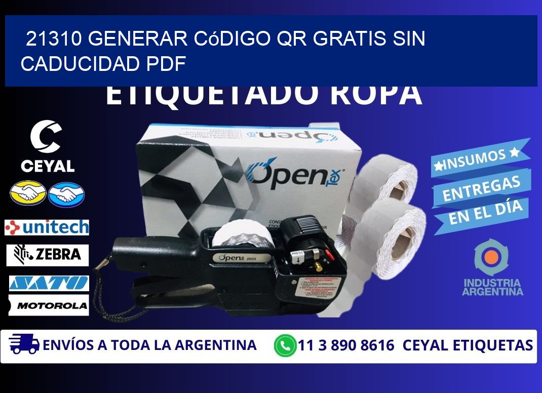 21310 Generar código QR gratis sin caducidad PDF