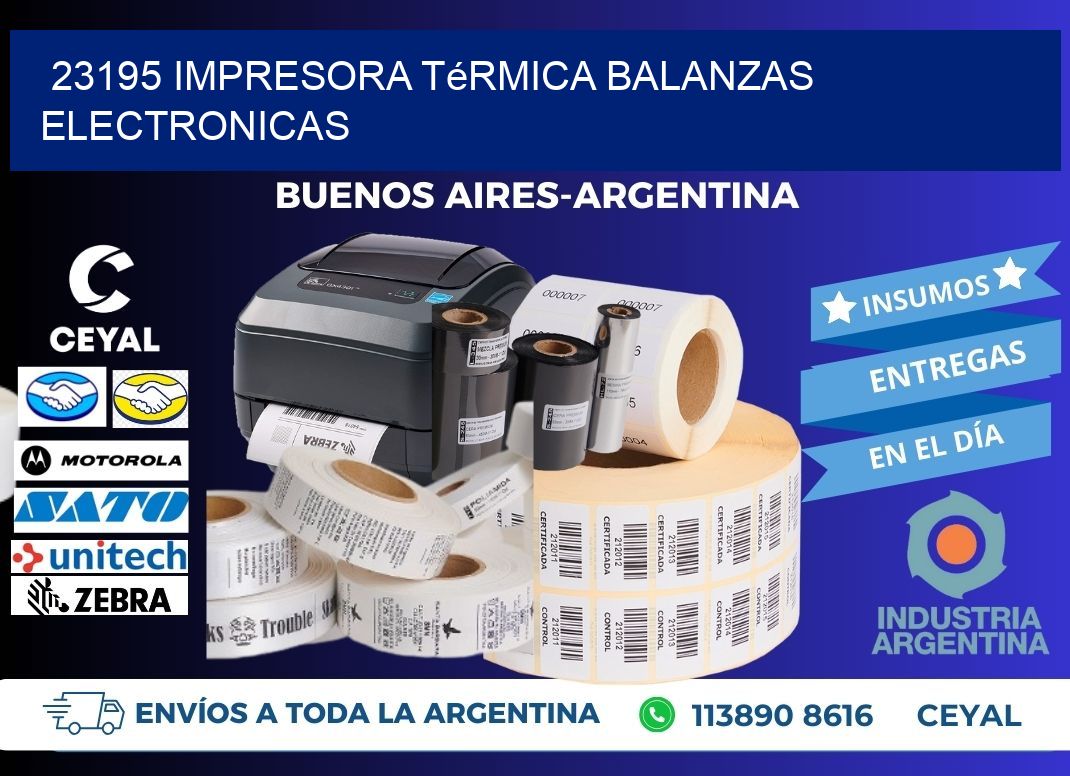 23195 impresora térmica balanzas electronicas