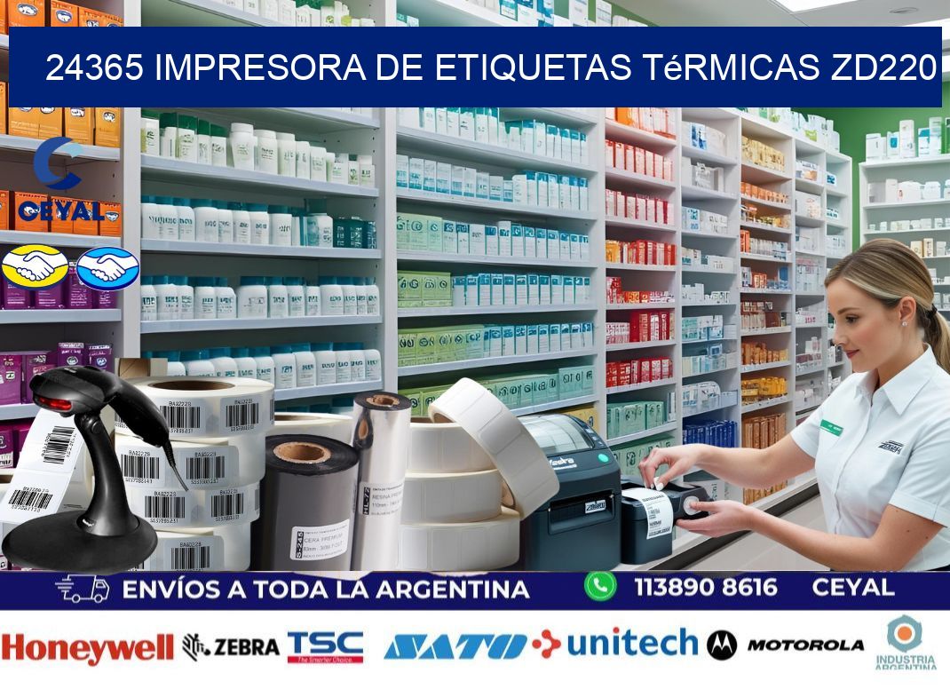 24365 Impresora de etiquetas térmicas ZD220