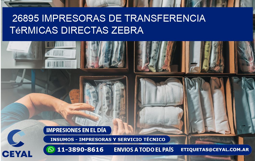 26895 impresoras de Transferencia  térmicas directas zebra