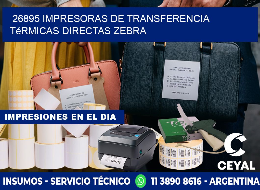 26895 impresoras de Transferencia  térmicas directas zebra