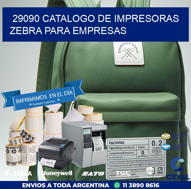 29090 catalogo de impresoras zebra para empresas