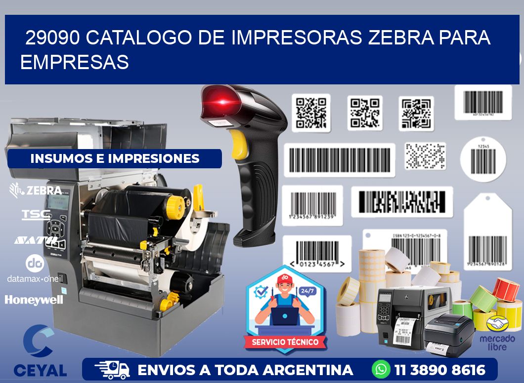 29090 catalogo de impresoras zebra para empresas